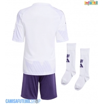 Camisa de time de futebol Manchester United Replicas 2º Equipamento Infantil 2025-26 Manga Curta (+ Calças curtas)